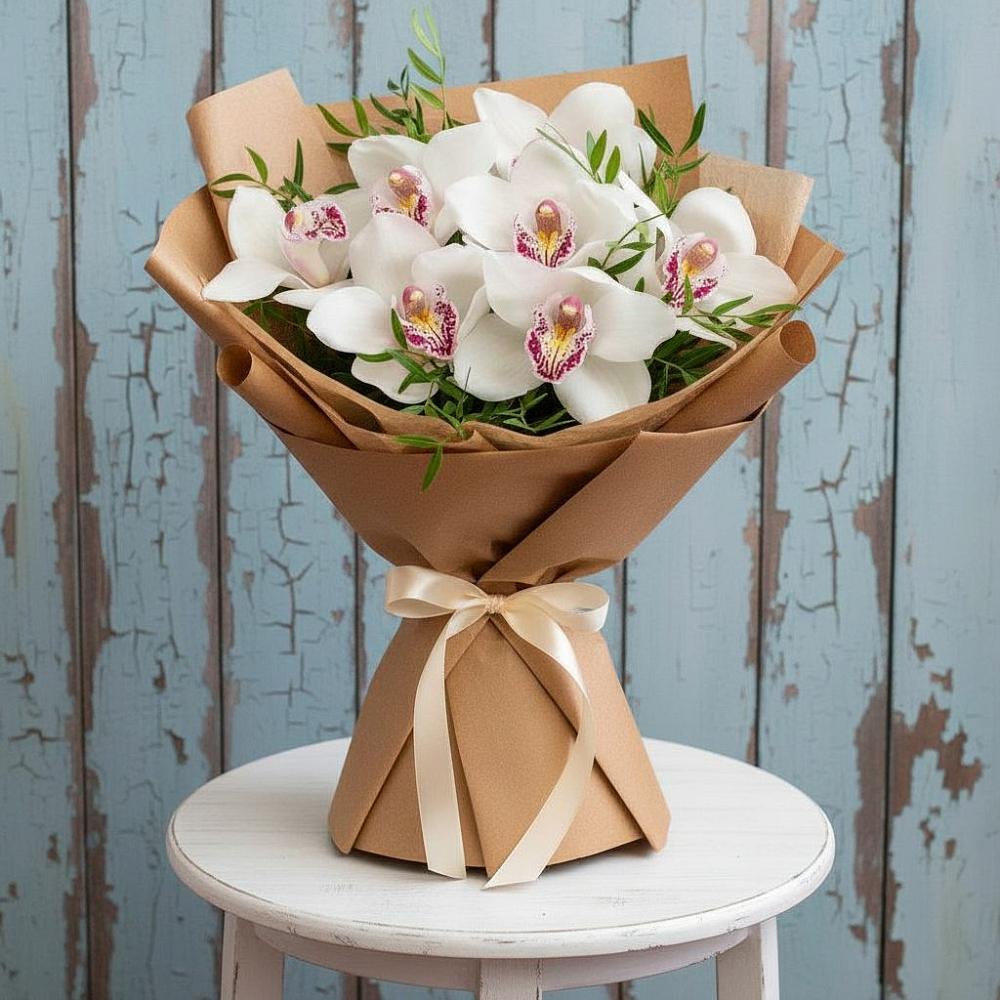 Букет цветов из: Орхидеи и Розы в Новокумском