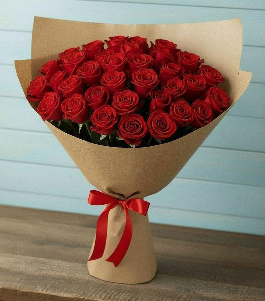 Букет Красные розы Милано в Новокумском