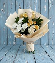 Букет цветов из:  Розы и Хризантемы в Новокумском