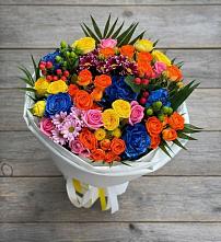 Букет цветов из:  Розы и Хризантемы в Новокумском