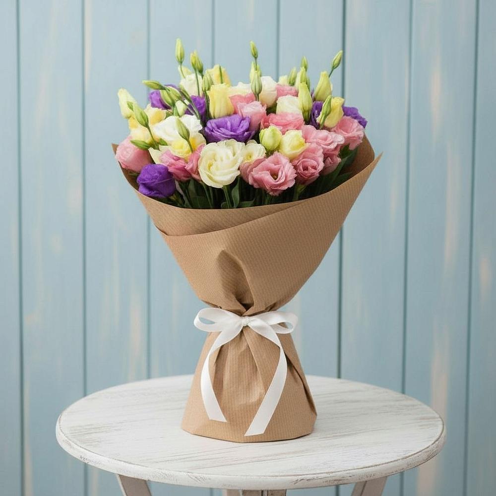 Букет цветов из: Лизиантусы в Новокумском