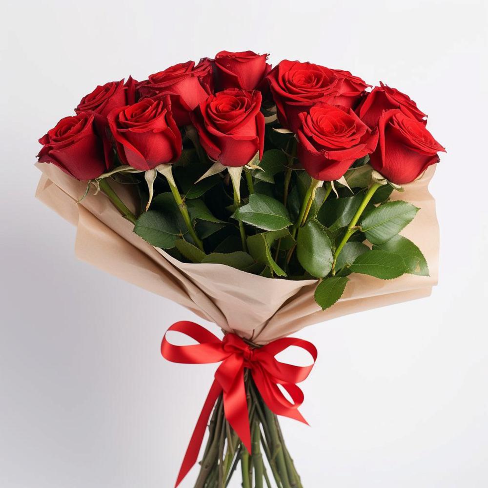Букет 11 Красных роз Эдлесс Лав в Новокумском