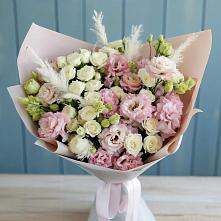 Букет цветов из:  Альстромерии и Розы в Новокумском